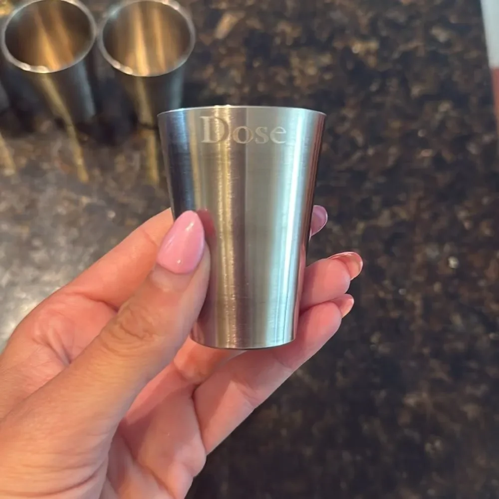 (5) Stainless Steel Shot Glasses SET - 2 Oz - Shotglasses - BRAND NEW